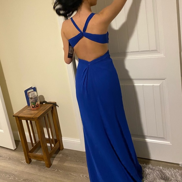 NWT ROYAL BLUE GOWN SIZE 2 will fit a 00-0 & 2 - Picture 5 of 13